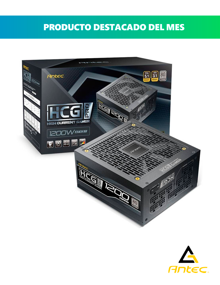 FUENTE 80 PLUS HCG1200 PRO