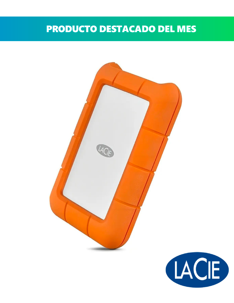 DISCO EXTERNO LACIE RUGGED 4TB